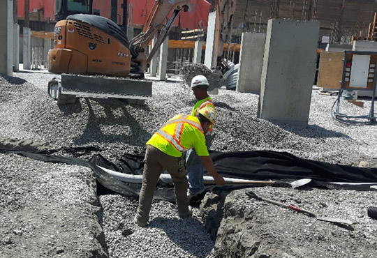 Drain Pipes on Site Work
